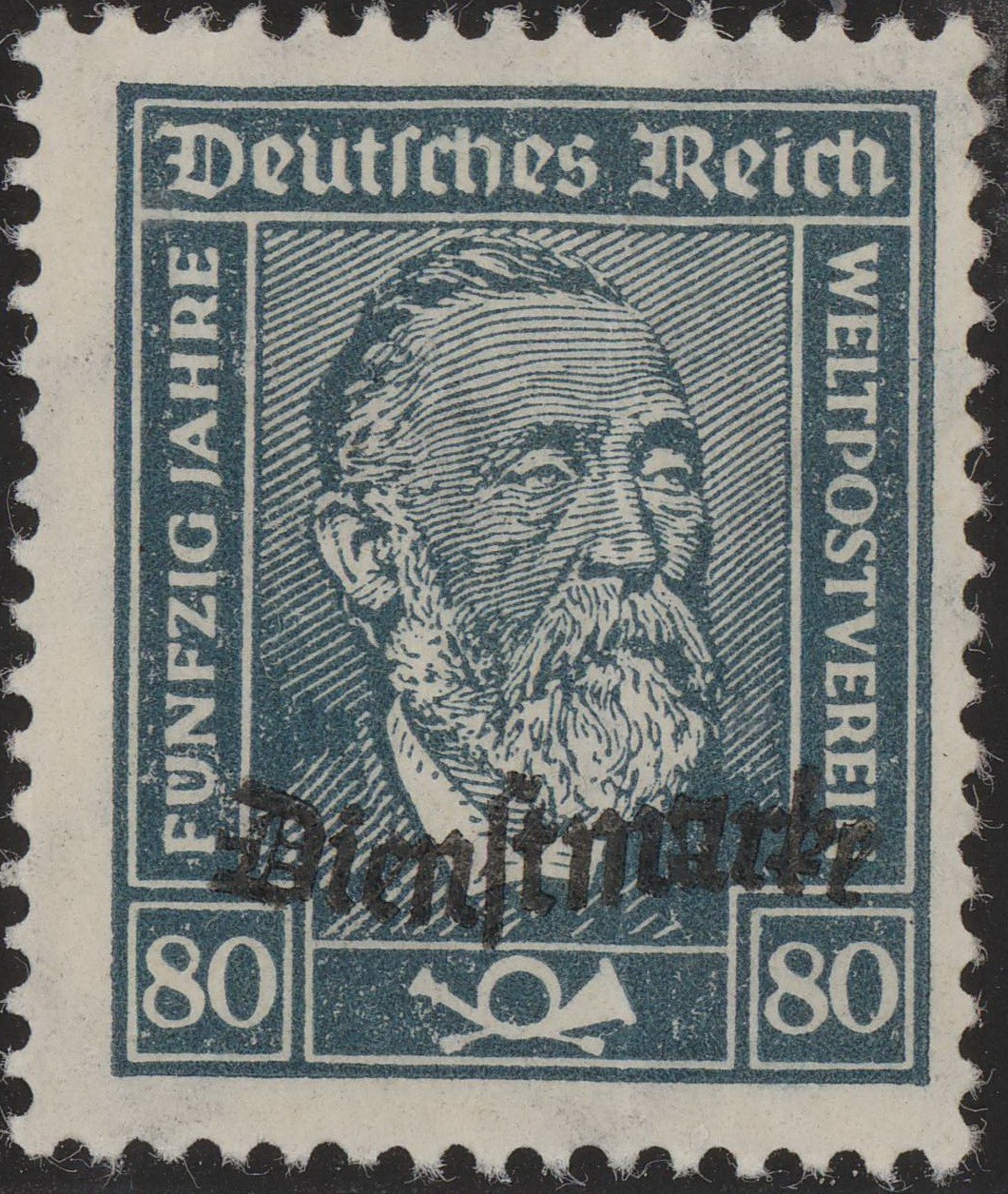 Stamp Germany Official Mi 113 Sc O61 1924 Dienst Reich Inflation Rosette MNH