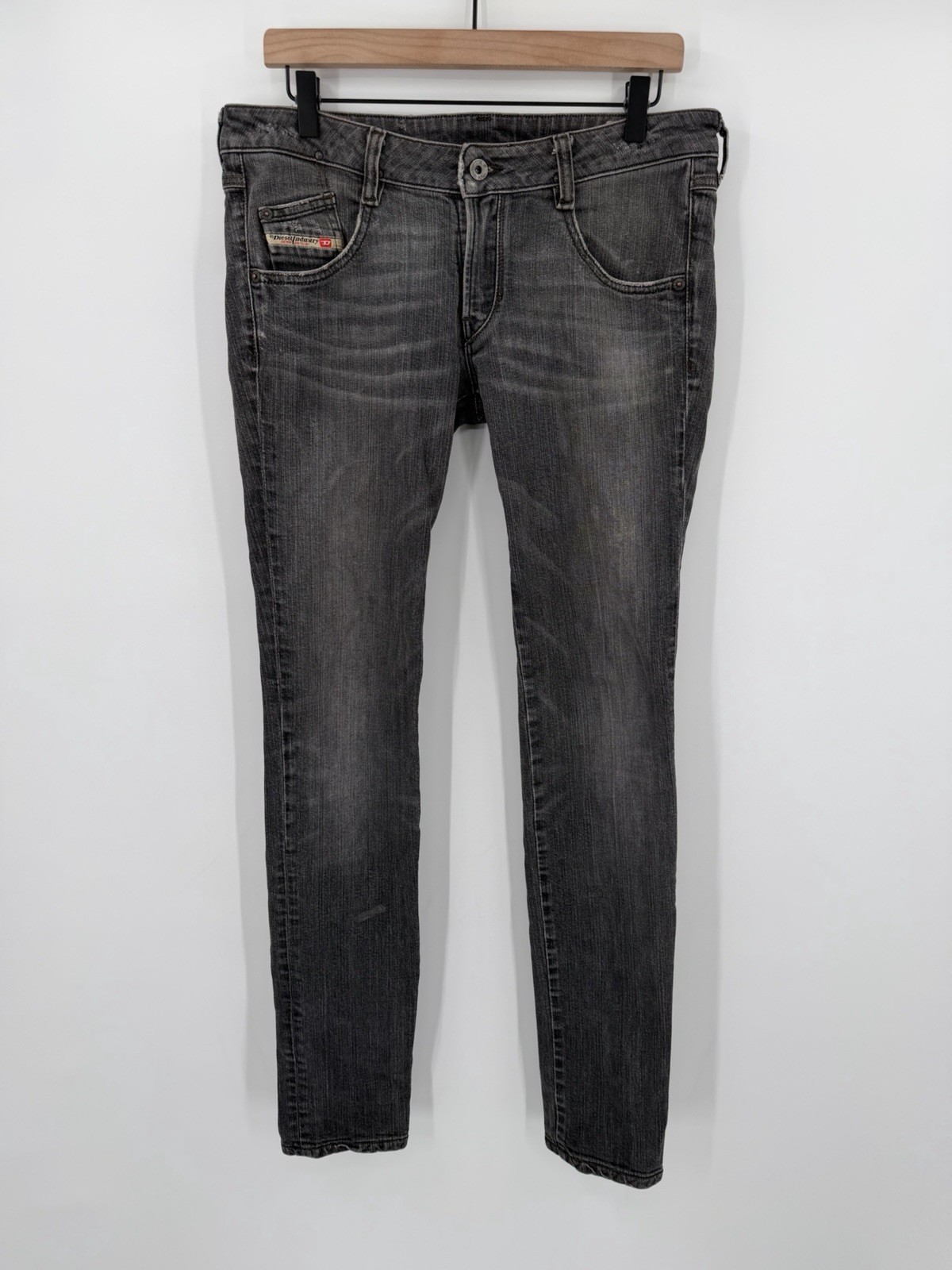 Diesel Clush Jeans Womens 30x34 Gray Low Rise Skinny Fit Stretch 2000’s Y2K Diesel Clush Jeans Womens 30x34 Gray Low Rise Skinny Fit Stretch 2000’s Y2K