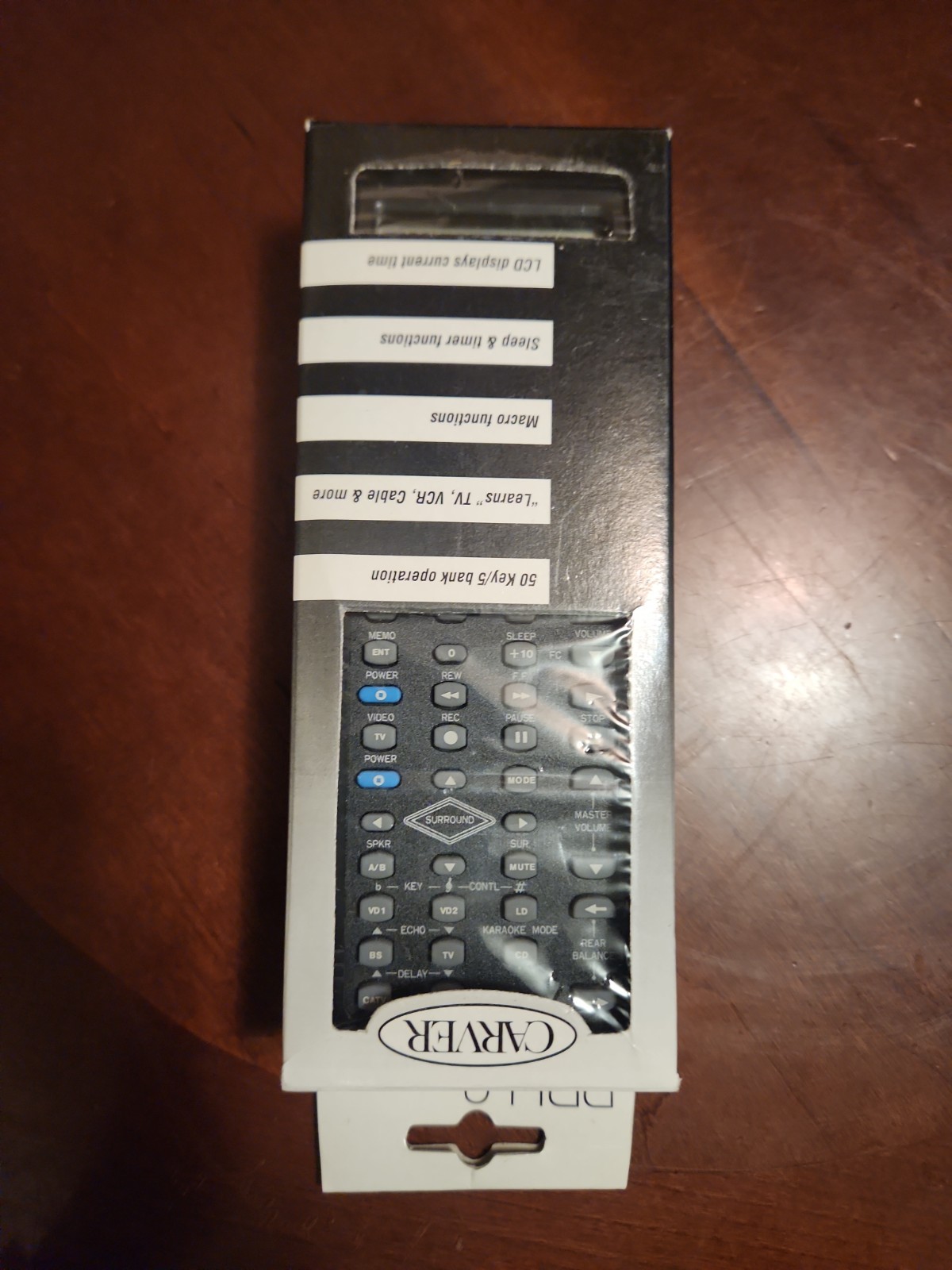 Carver PRH-2 Programmable Learning Remote Control Vintage in Box w/ Manual Works