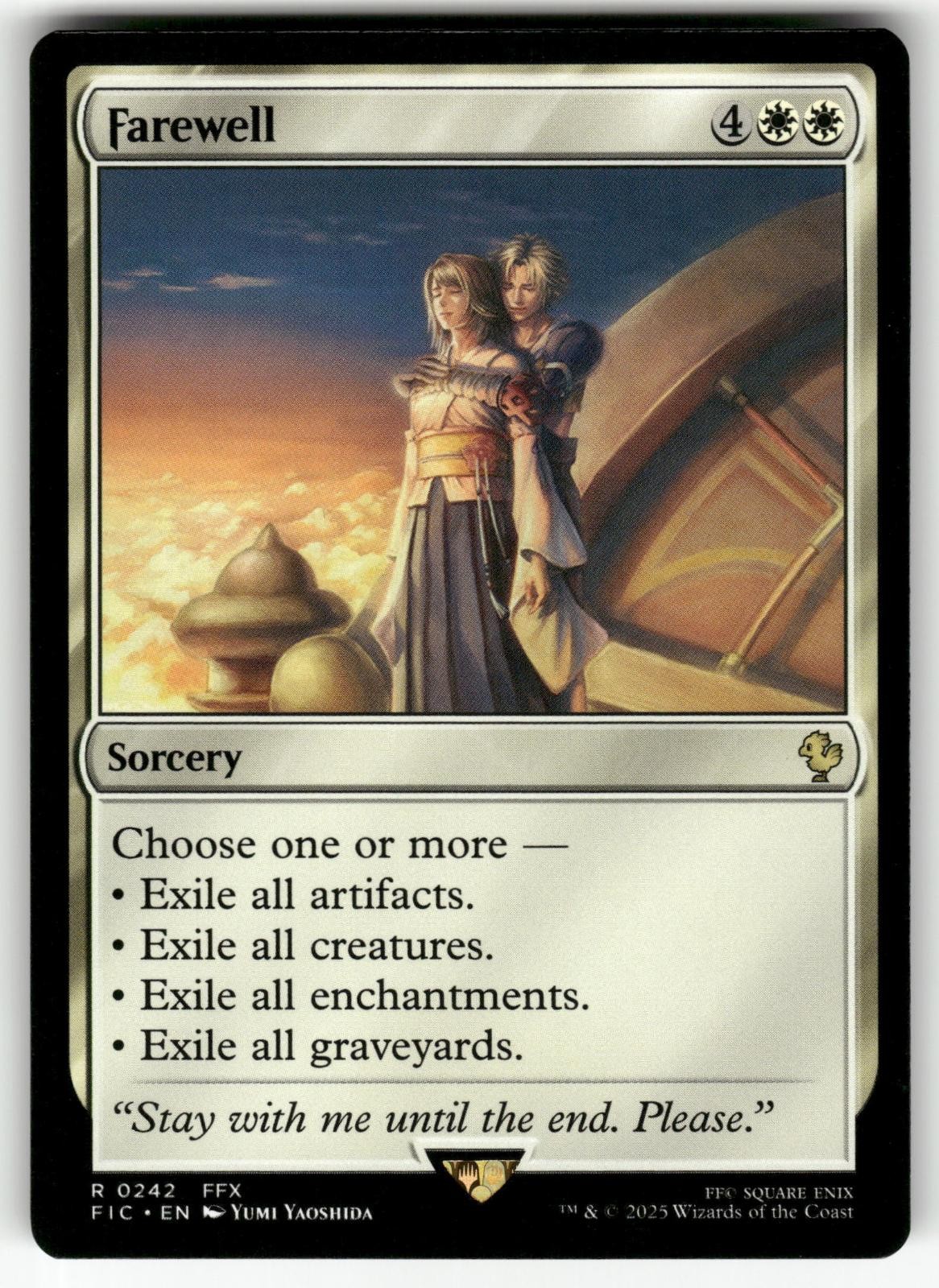 Farewell 242 Rare Commander: FINAL FANTASY Magic: The Gathering Near Mint Farewell 242 Rare Commander: FINAL FANTASY Magic: The Gathering Near Mint