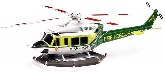 1/64 CODE 3 Miami Dade Fire Rescue BELL 412 Helicopter New in Box 1/64 CODE 3 Miami Dade Fire Rescue BELL 412 Helicopter New in Box