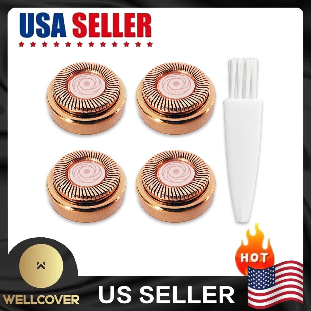 For Flawless Hair Remover 4pcs Replacement Heads Count Replacing Blades Cleaning For Flawless Hair Remover 4pcs Replacement Heads Count Replacing Blades Cleaning