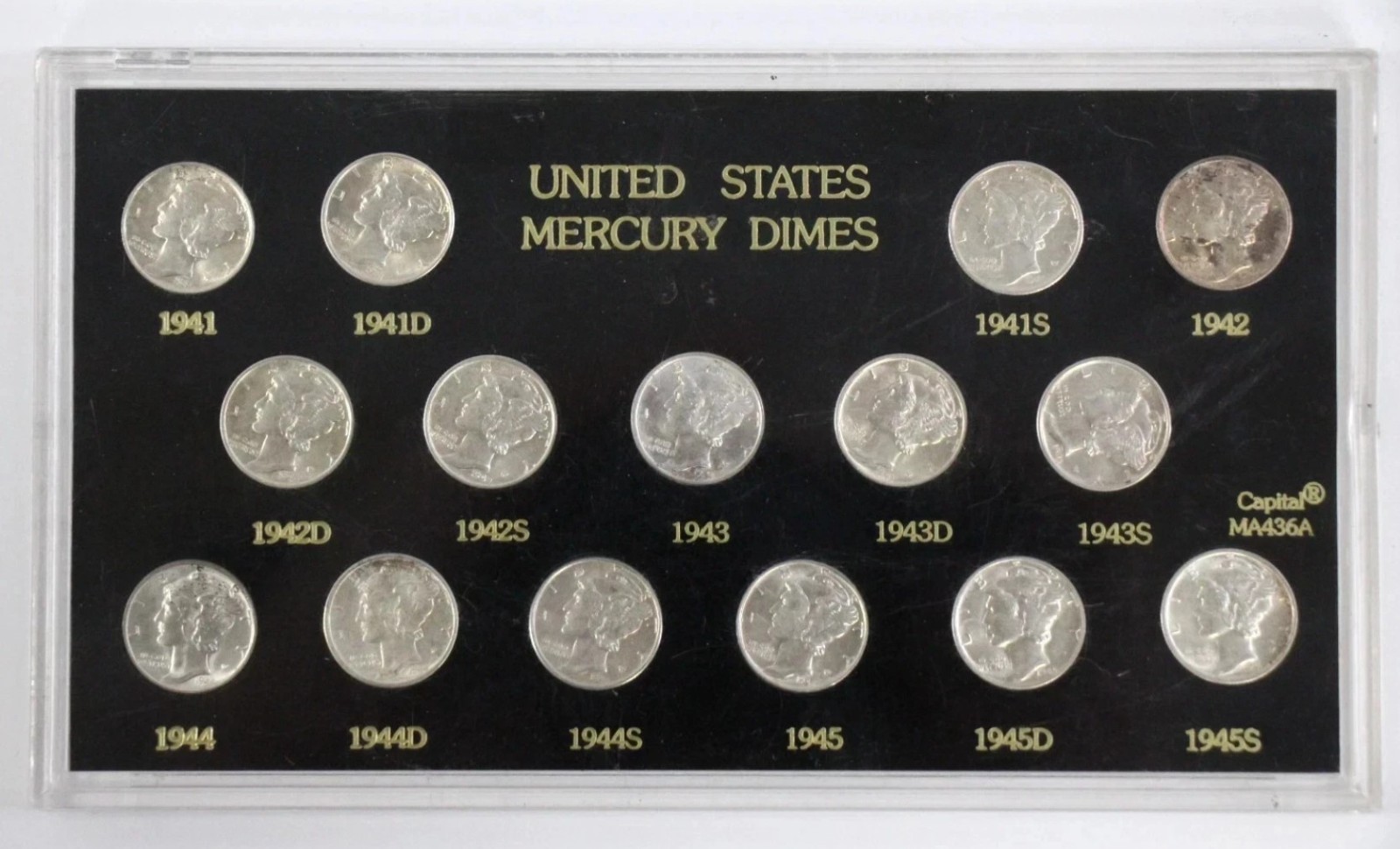 HIGH GRADE 90% Old U.S. Silver Mercury Dimes ~ XF-AU ~ 1916-1945 ~ Dime Sale