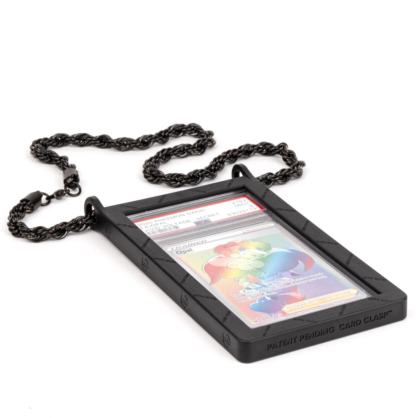 PSA Pokemon Slab TCG Card Necklace Black (30 Inch No PSA Pokemon Slab Included) PSA Pokemon Slab TCG Card Necklace Black (30 Inch No PSA Pokemon Slab Included)