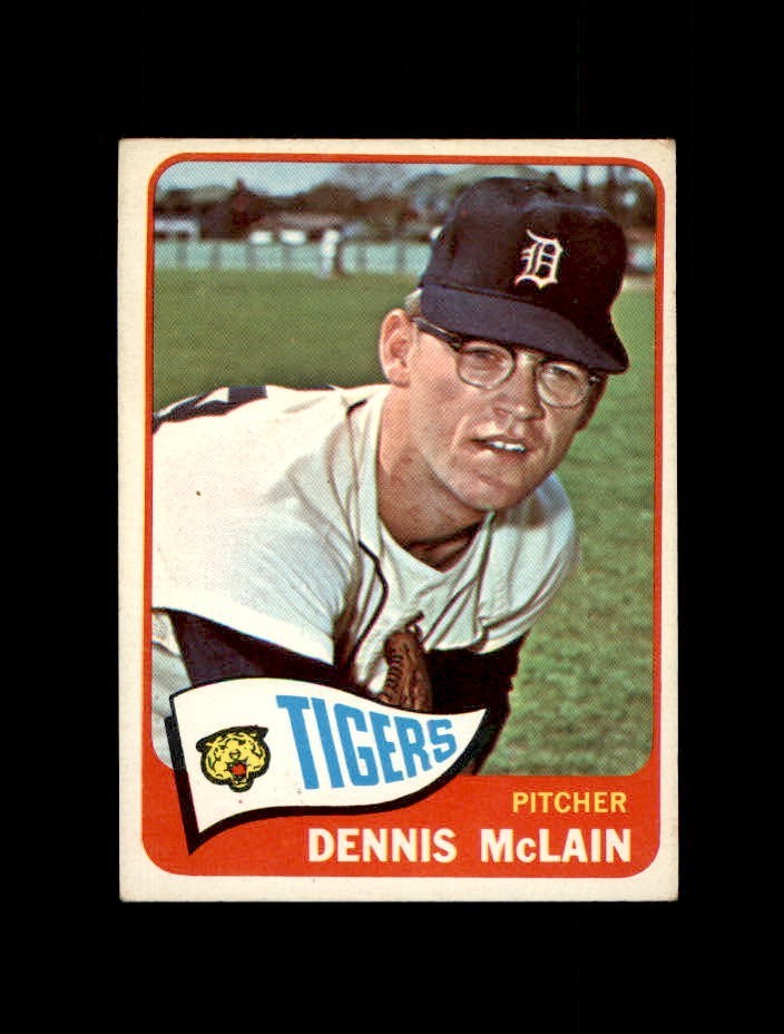 1965 Topps Baseball #236 Denny McLain RC Rookie (Tigers) EXMT 1965 Topps Baseball #236 Denny McLain RC Rookie (Tigers) EXMT
