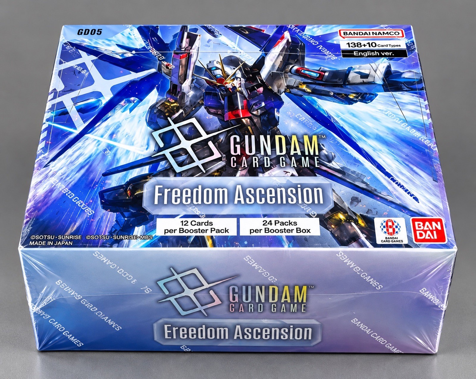 Bandai Gundam Card Game GD05 Freedom Ascension English Booster Box Sealed