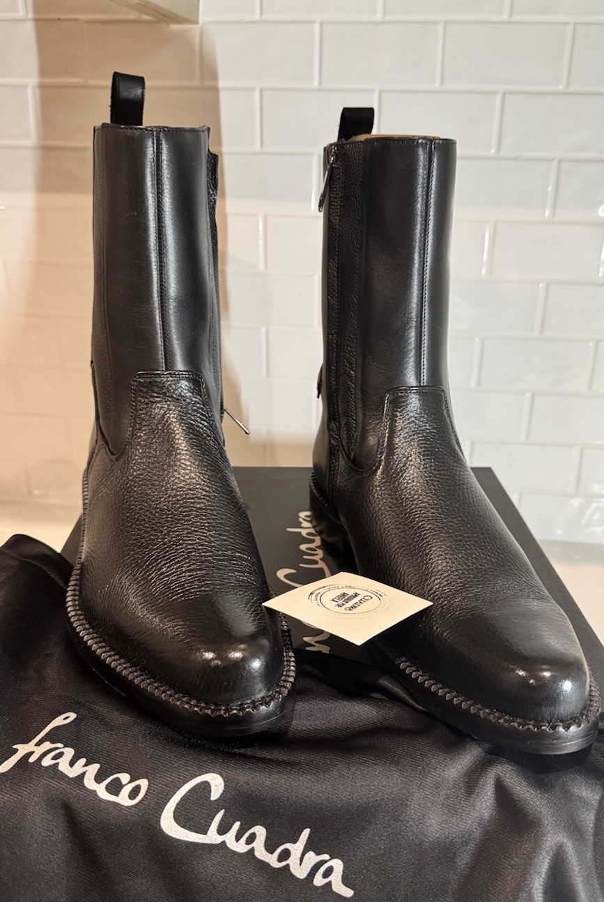 Franco Cuadra 828VNT Men’s Black Western Dress Leather Zip Pointed Toe Boot 8US Franco Cuadra 828VNT Men’s Black Western Dress Leather Zip Pointed Toe Boot 8US
