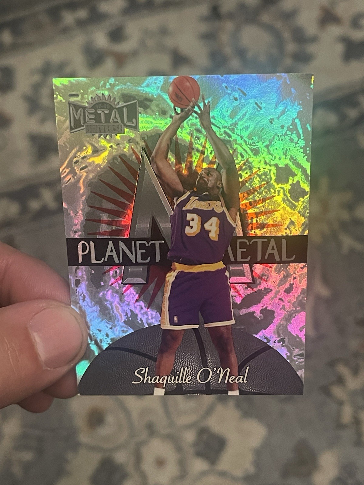 1997-98 Metal Universe - Planet Metal Shaquille O'Neal #4 PM 1997-98 Metal Universe - Planet Metal Shaquille O'Neal #4 PM