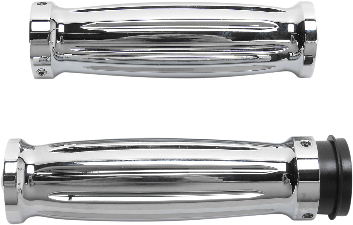 Accutronix Diamond Chrome Billet Grips GR101-IC Pair TBW Accutronix Diamond Chrome Billet Grips GR101-IC Pair TBW