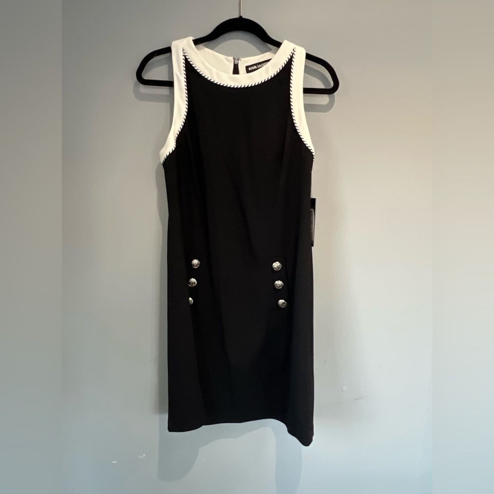 Karl Lagerfeld Black and White Mini Dress Karl Lagerfeld Black and White Mini Dress
