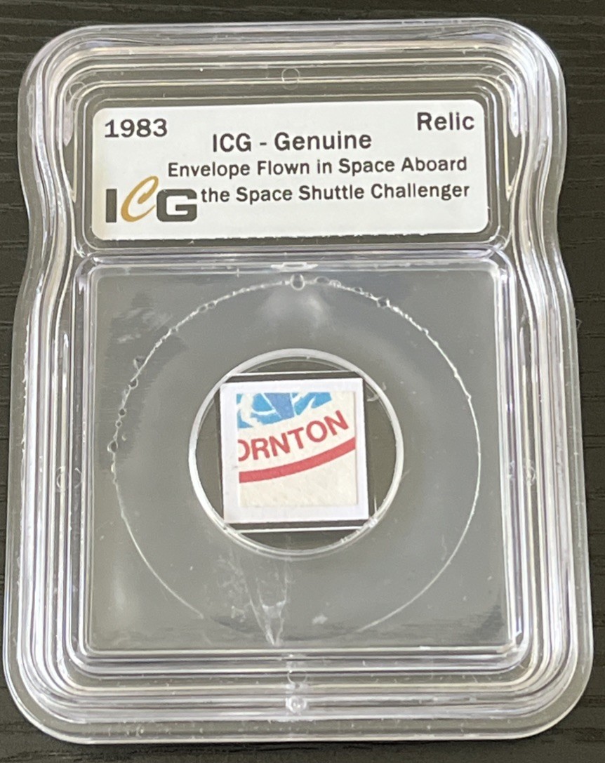 1983 Envelope Flown In Space Aboard The Space Shuttle Challenger IGC Relic 1983 Envelope Flown In Space Aboard The Space Shuttle Challenger IGC Relic