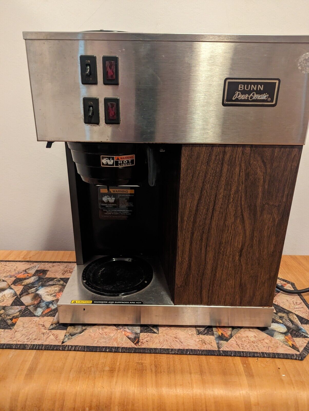 BUNN-O-MATIC VPR 04276-0003 Commercial Coffee Maker Pots Not Included