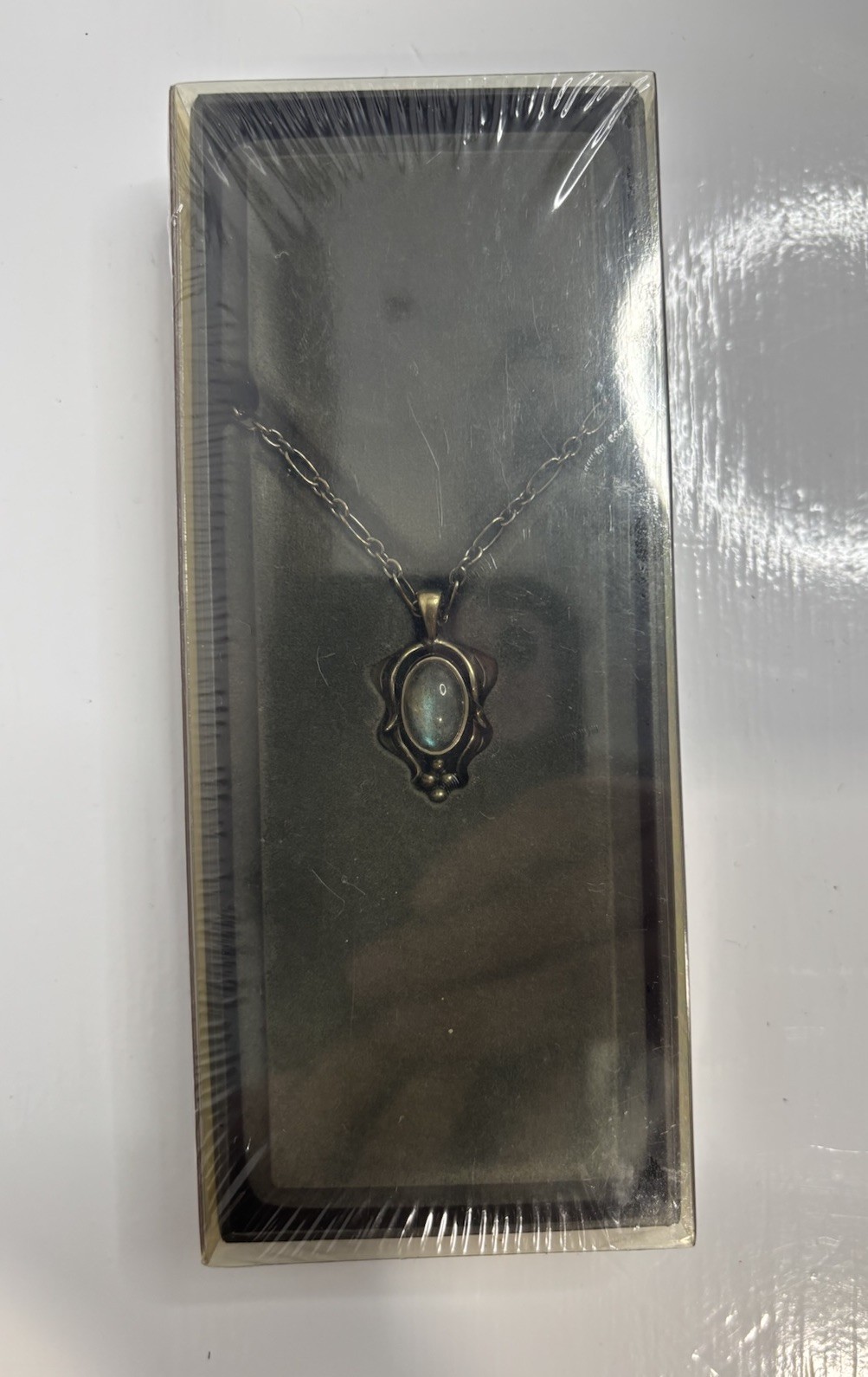 GEORG JENSEN 2015 Labradorite Necklace Pendant Sterling Silver 925 In Box Sealed