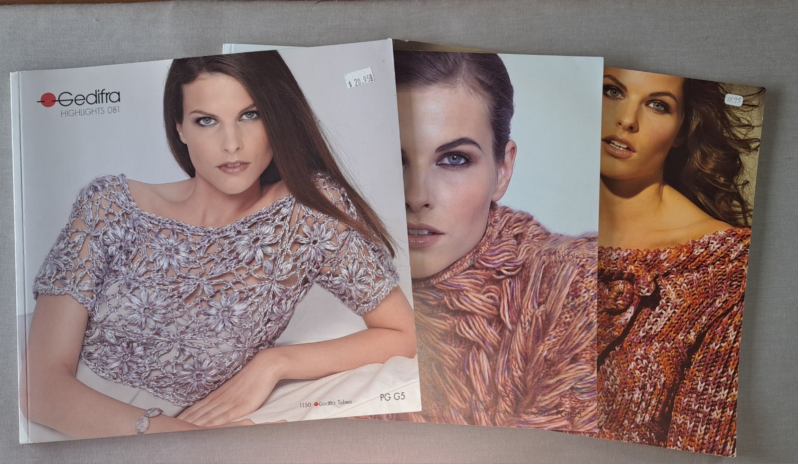 LOT of 3 Gedifra Highlights Knitting Pattern Books 061 072 081 LOT of 3 Gedifra Highlights Knitting Pattern Books 061 072 081
