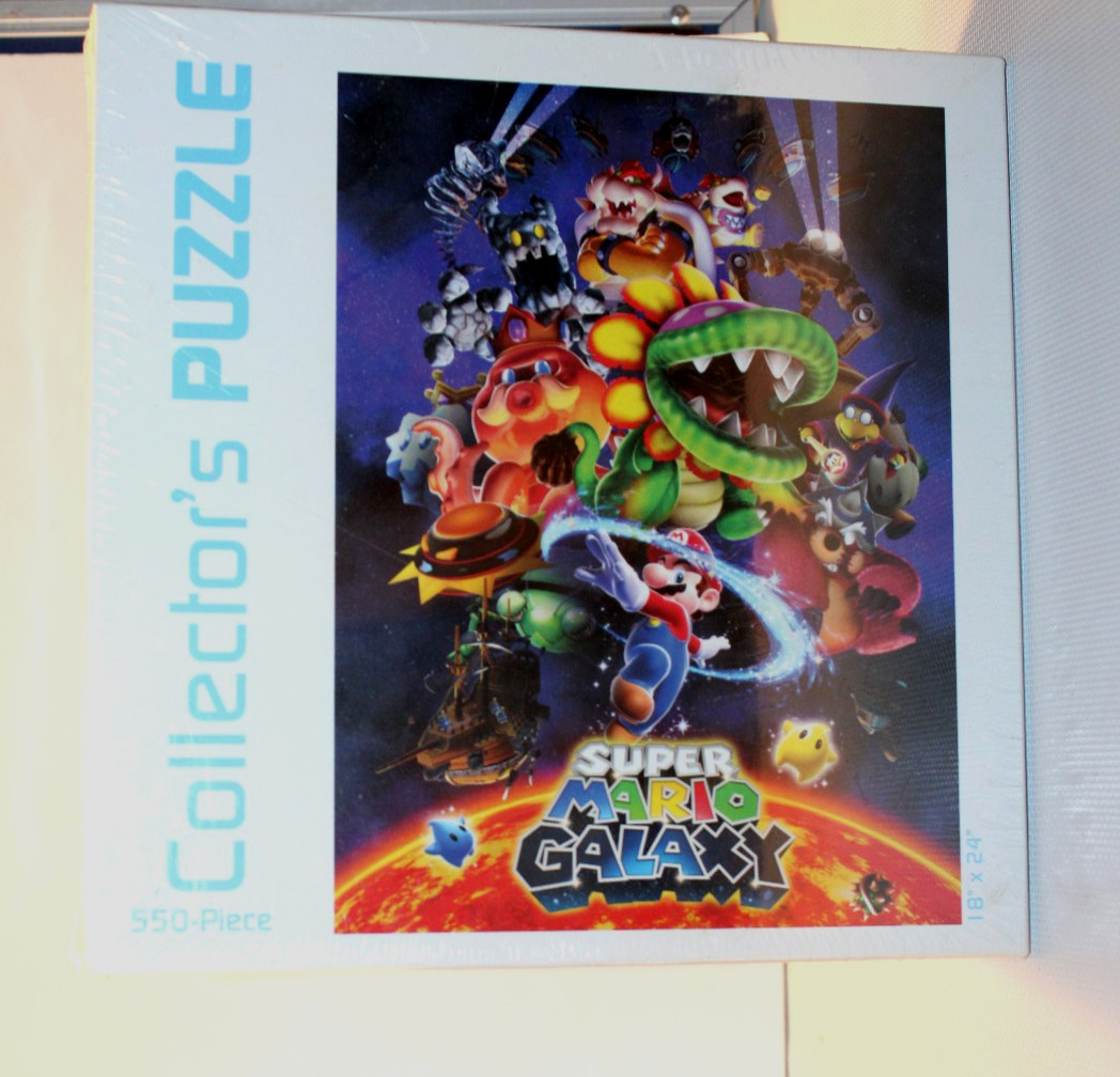 USAopoly Super Mario Galaxy 550-Piece Jigsaw Puzzle, Cardboard Multicolor
