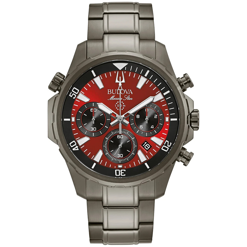 Bulova Marine Star Collection Men Quartz Watch Six-Hand Chronograph 43MM New/Box