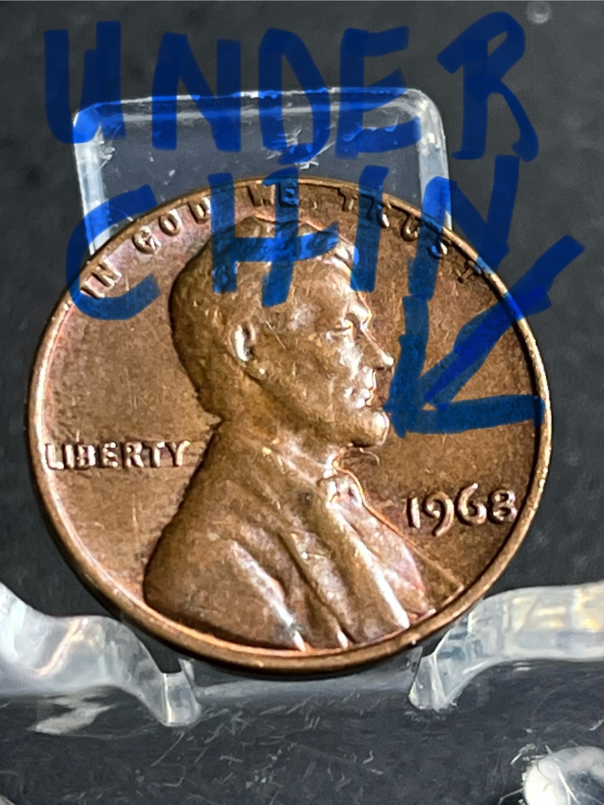 1968 P Penny WORTH BIG $INNER RIM BAND ON CHIN Distinct DDO on Lincoln’s’ face 1968 P Penny WORTH BIG $INNER RIM BAND ON CHIN Distinct DDO on Lincoln’s’ face