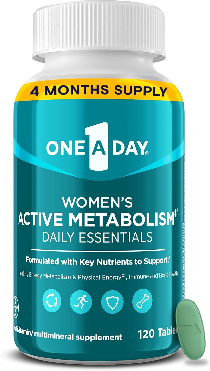 Women\'S Active Metabolism Daily Essential, Multivitamin for Women, Metabolism Su