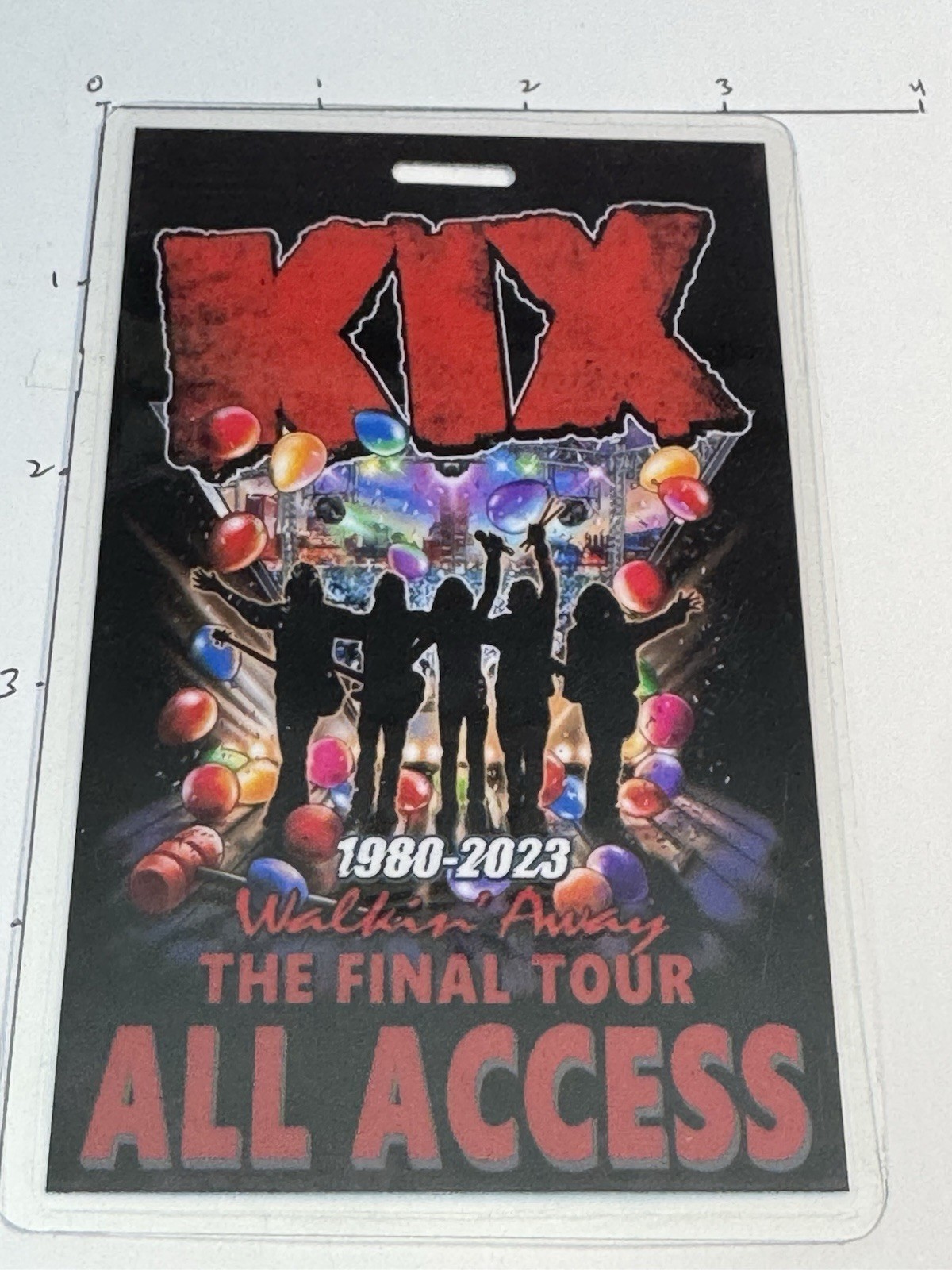 KIX Commemorative 1980–2023 Walking Away Final Tour,  All Access Backstage Pass