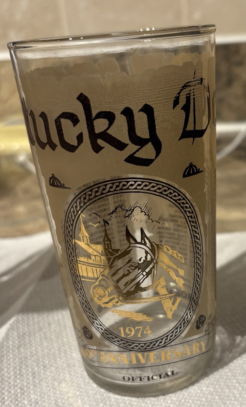 1974 Kentucky Derby Canonero II ErrorGlass, Very Rare 1st. Secretariat listing 1974 Kentucky Derby Canonero II ErrorGlass, Very Rare 1st. Secretariat listing