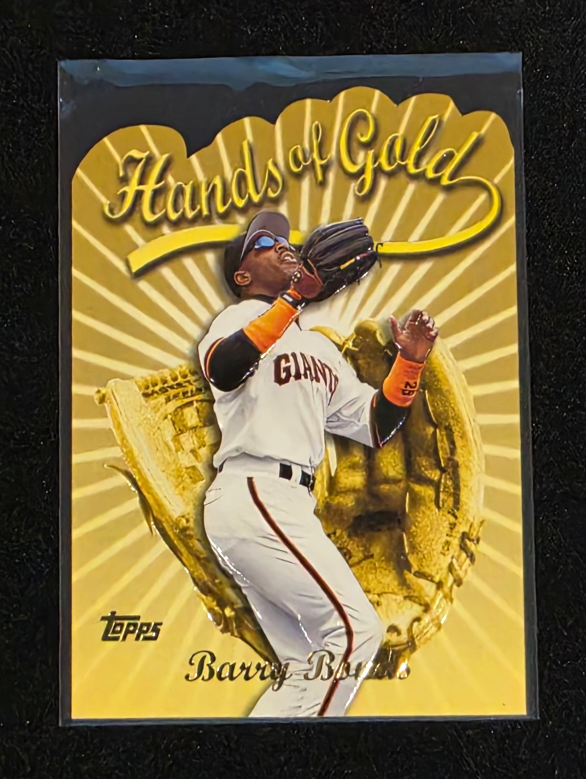 Topps 1999 Hands of Gold HG1 Barry Bonds San Francisco Giants Baseball Card Topps 1999 Hands of Gold HG1 Barry Bonds San Francisco Giants Baseball Card