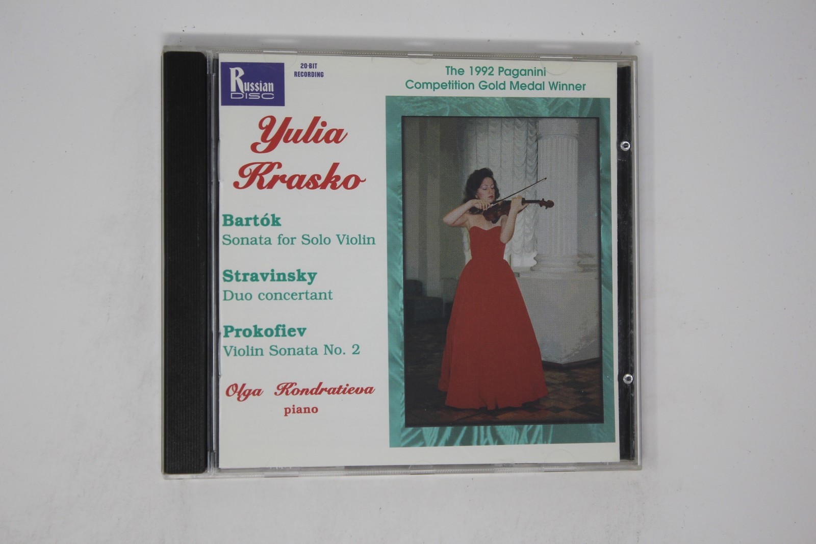Yulia Krasko Bartok Stravinsky Prokofiev Violin Works CD Russian Disc Yulia Krasko Bartok Stravinsky Prokofiev Violin Works CD Russian Disc