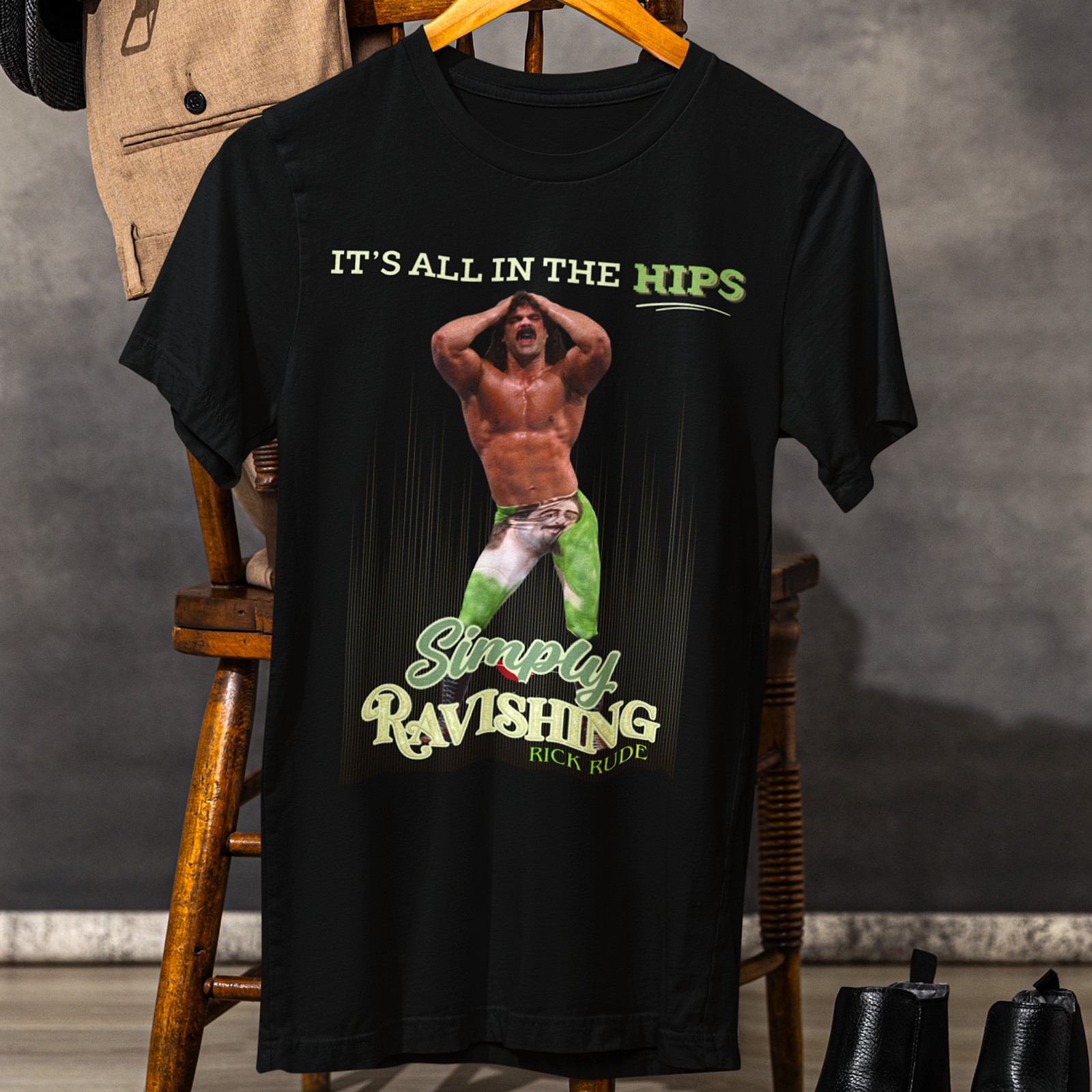 Retro Wrestling Series: Simply Ravishing Rick Rude WWF Tee Shirt by OnCulture