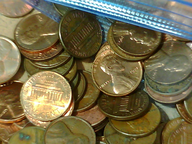 10 lbs 95% Copper Penny Bulk Lincoln Memorial Cent Lot Unsearched 1959 thru 1981