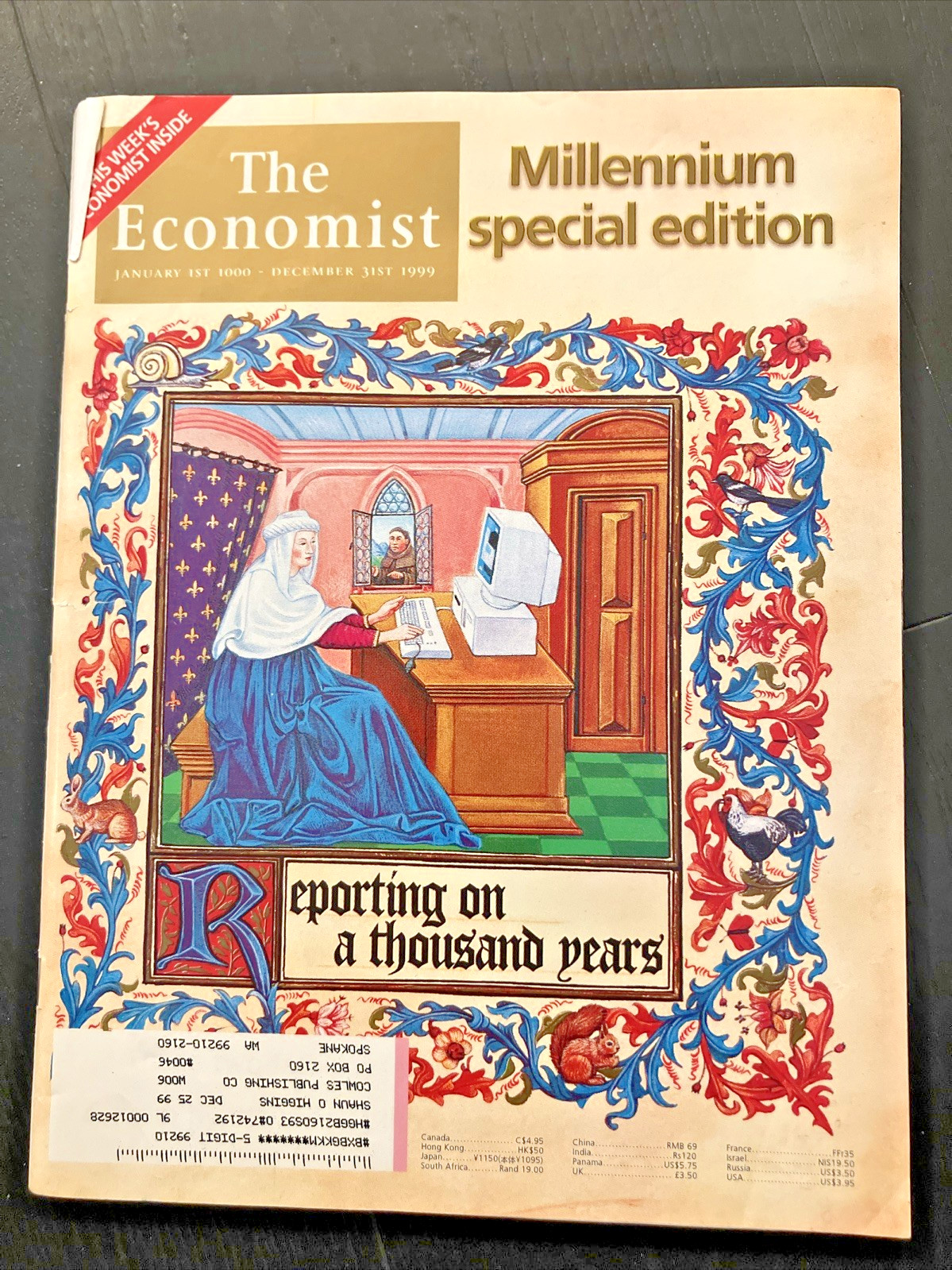 Rare The Economist Millennium Special Edition December 1999 Magazine Rare The Economist Millennium Special Edition December 1999 Magazine