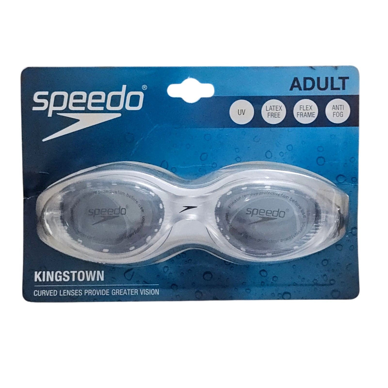 Speedo Kingstown Adult curved lens swim goggles