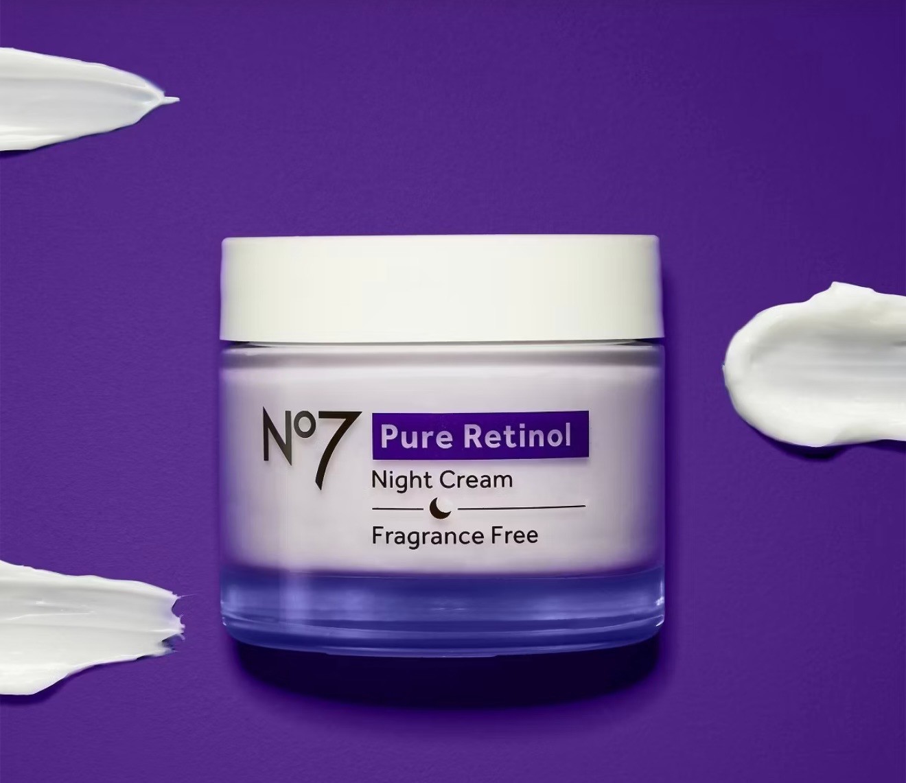 No 7 PURE RETINOL NIGHT REPAIR CREAM Collagen Peptides Fragrance Free 1.69 oz