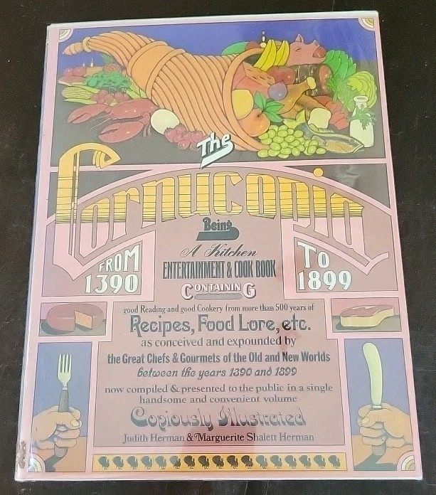 Vintage 1973 “The Cornucopia” Cookbook – Judith & Marguerite Herman – DJ #2 Vintage 1973 “The Cornucopia” Cookbook – Judith & Marguerite Herman – DJ #2