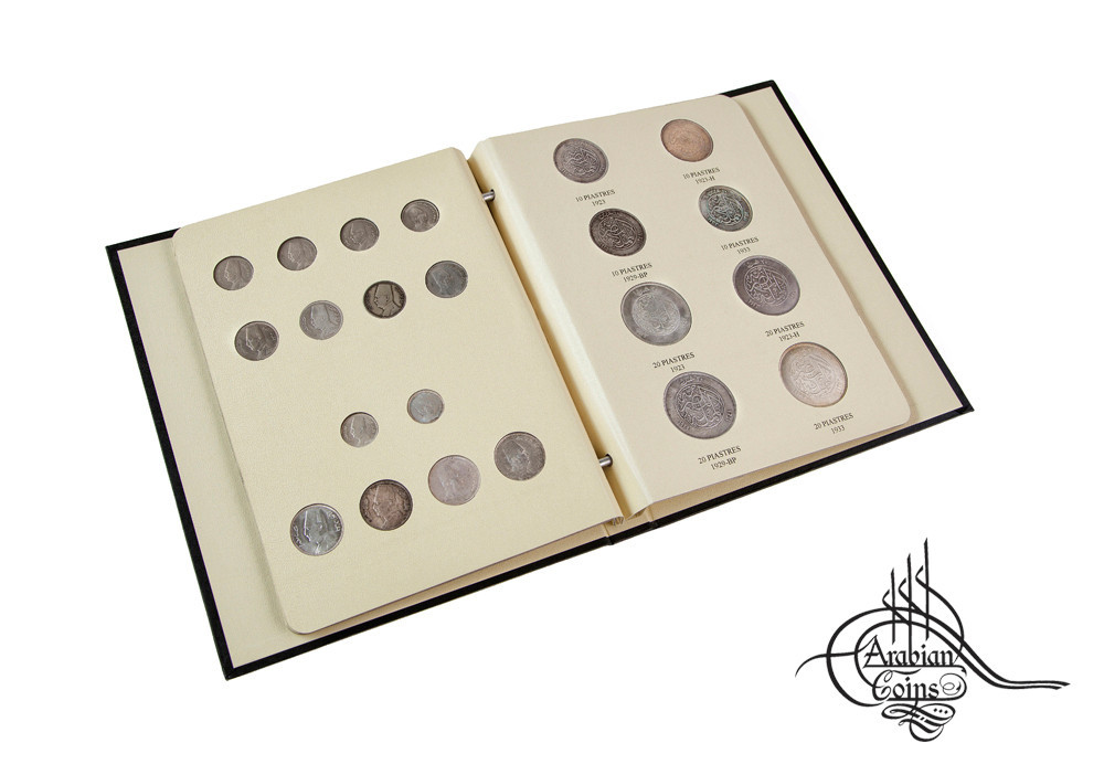 Egypt 1922-1935 Coin Album inc. 1923 1924 1929 1930 1932 1933 1935 King Fuad
