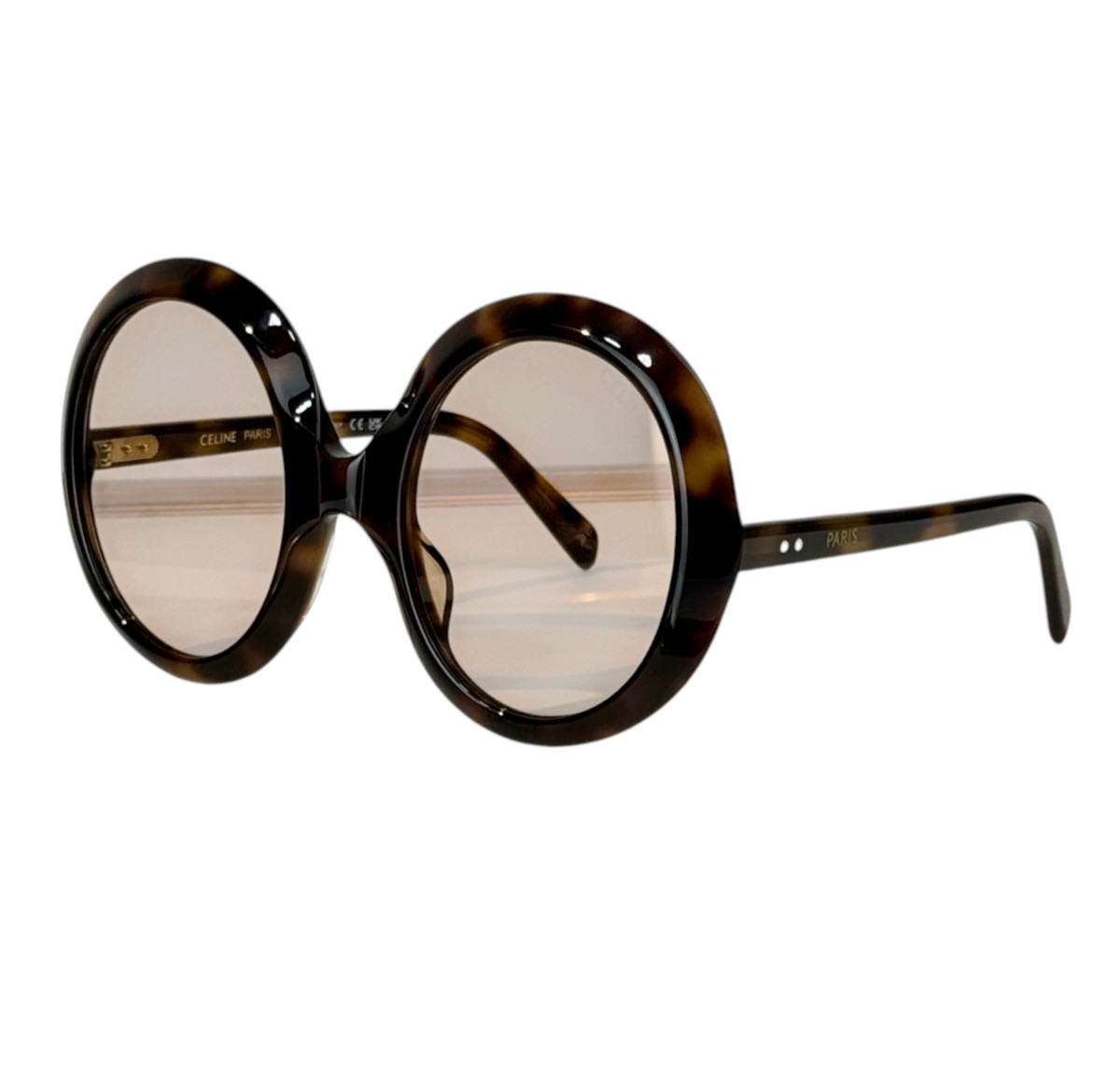 Celine Defile CL40345I Classic Havana Brown Tortoise Round Sunglasses 51-24-130 Celine Defile CL40345I Classic Havana Brown Tortoise Round Sunglasses 51-24-130