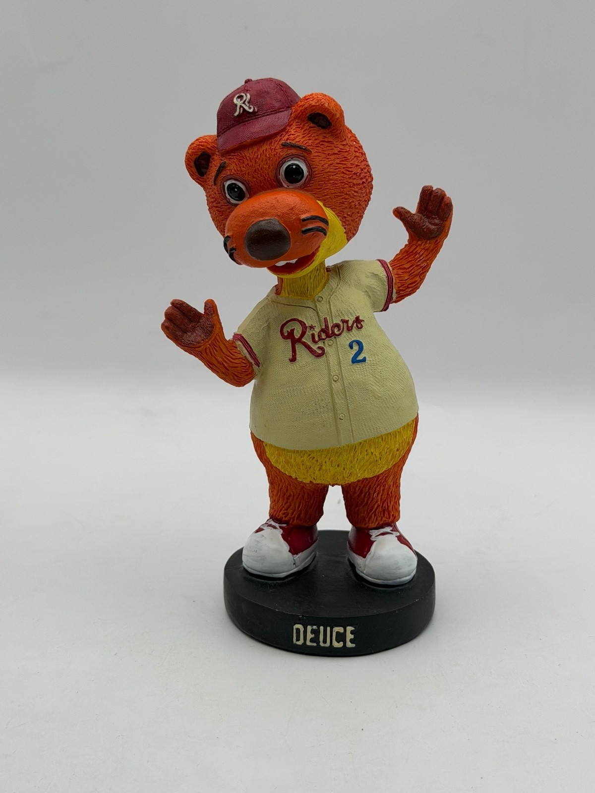 Frisco Roughriders Deuce Bobblehead Figurine - Polyresin Baseball Mascot Frisco Roughriders Deuce Bobblehead Figurine - Polyresin Baseball Mascot