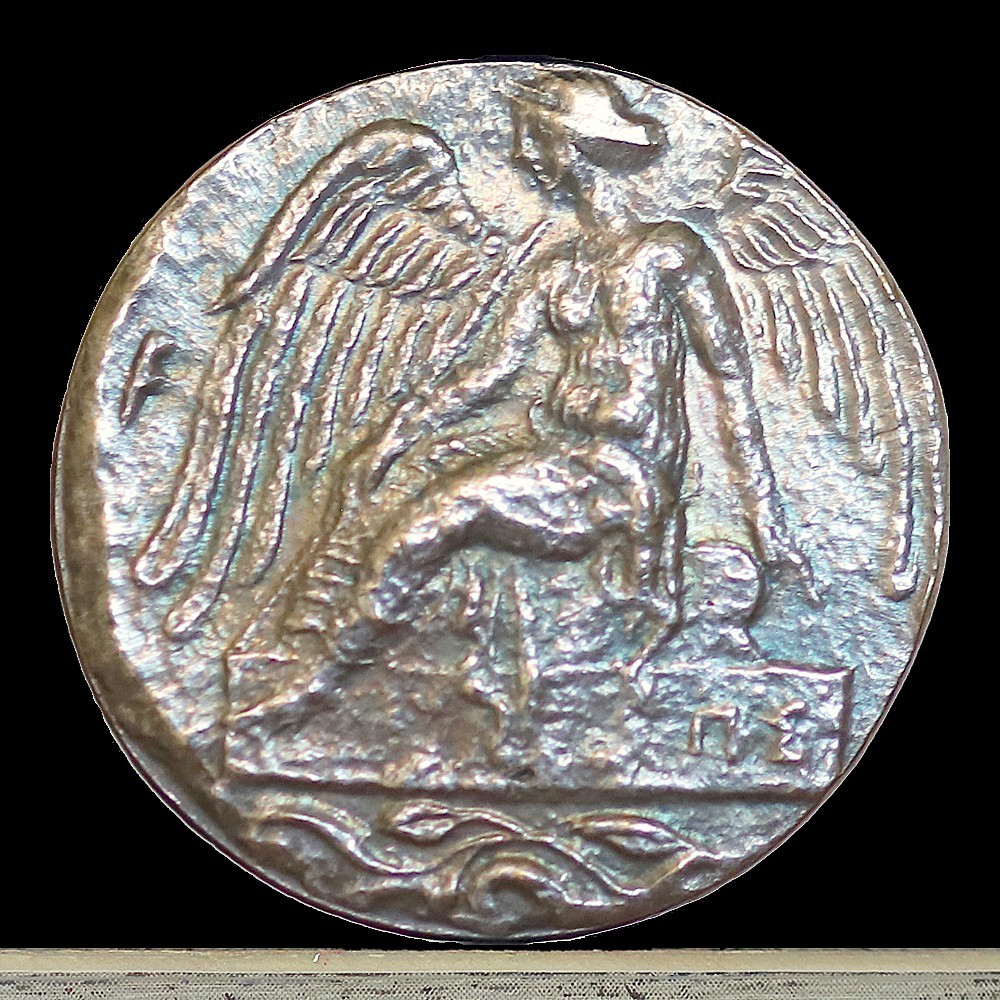 409-406 BC Ancient Greek Coin Siege of Akragas  Dekadrachm 23mm
