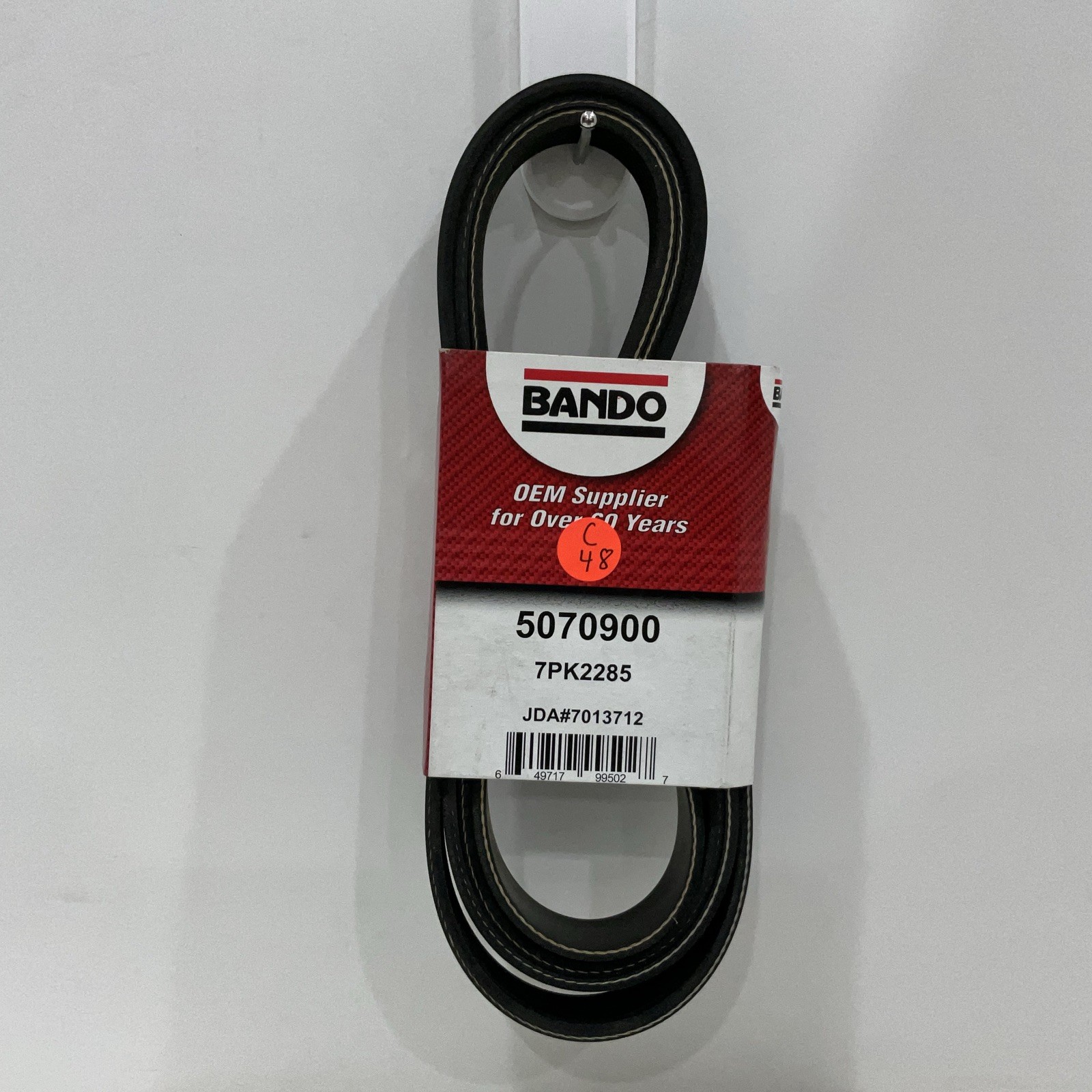 NOS Bando Serpentine Belt 7PK2285 5070900 NOS Bando Serpentine Belt 7PK2285 5070900
