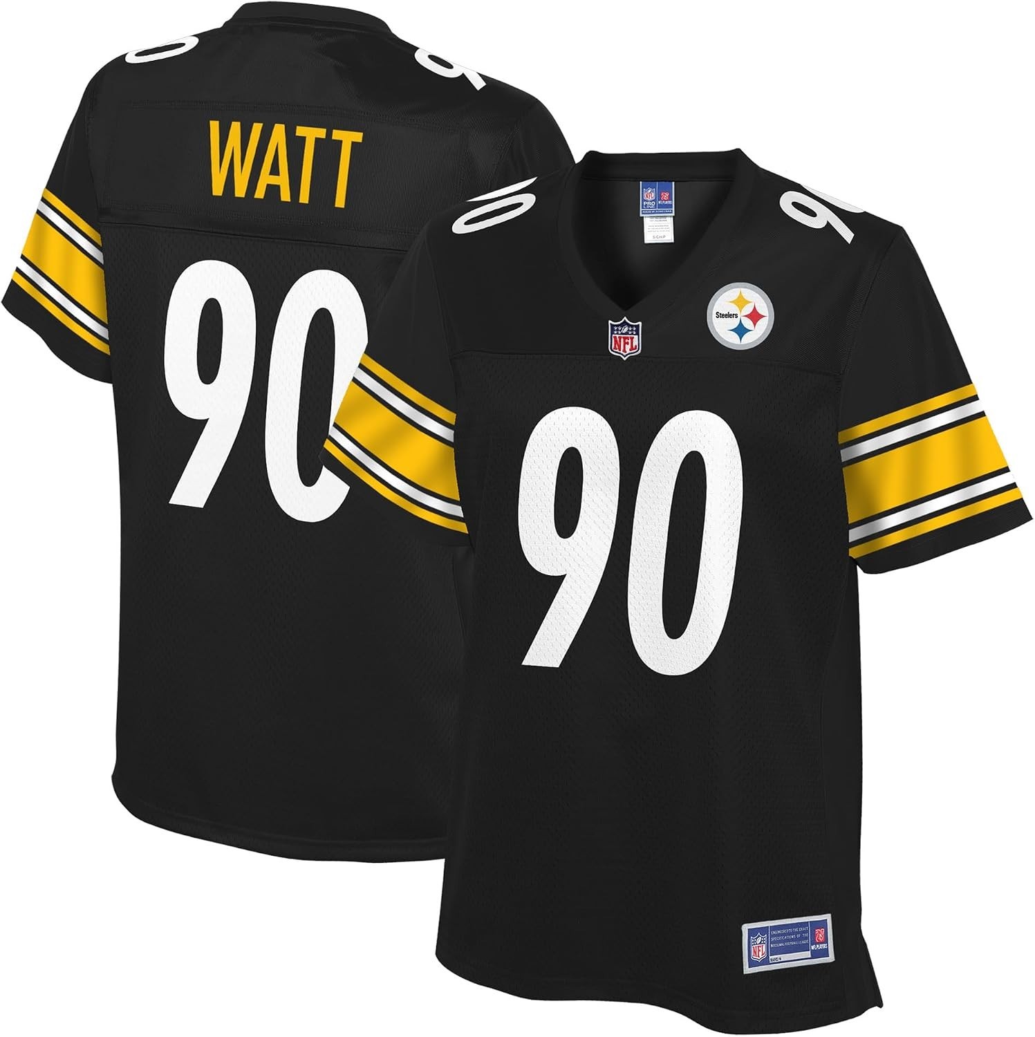 NFL Pro Line Women's T.J. Watt Pittsburgh Steelers Black Player Jersey Small NFL Pro Line Women's T.J. Watt Pittsburgh Steelers Black Player Jersey Small