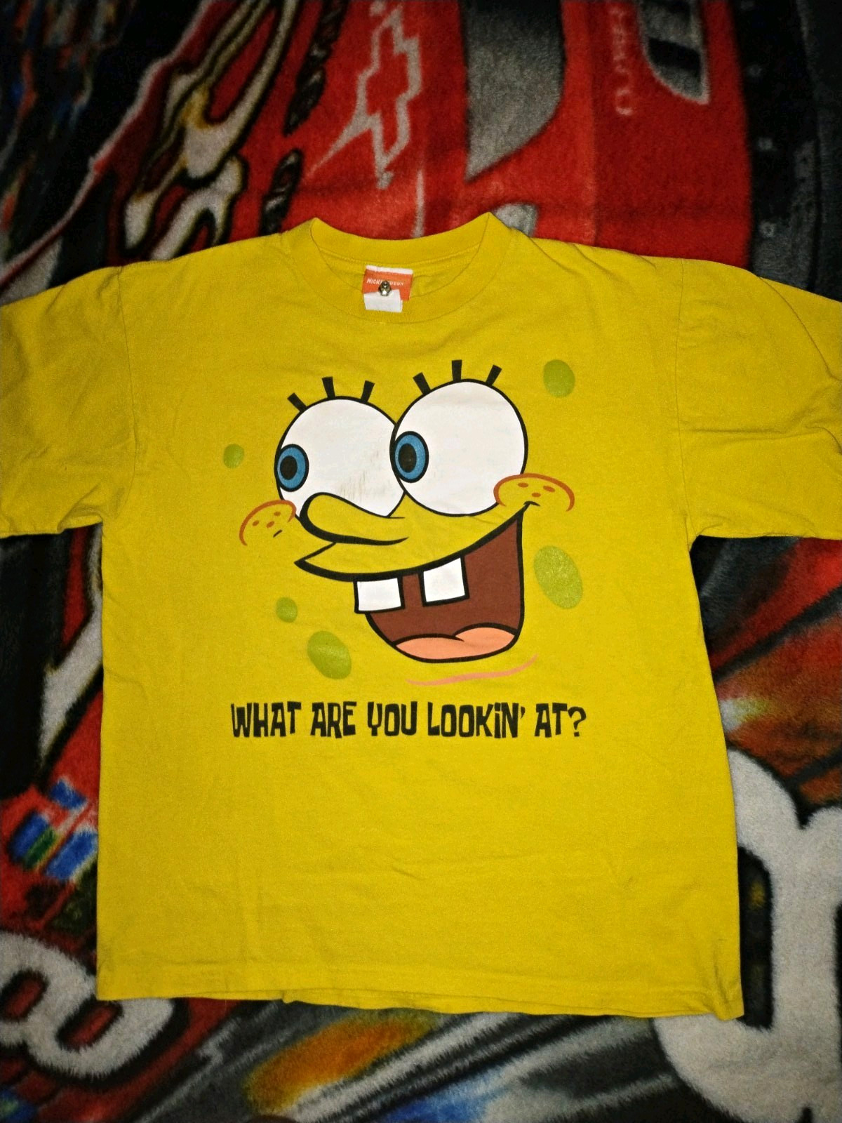 VINTAGE 2004 Nickelodeon SpongeBob SquarePants XL Yellow Graphic Cotton Tee VINTAGE 2004 Nickelodeon SpongeBob SquarePants XL Yellow Graphic Cotton Tee