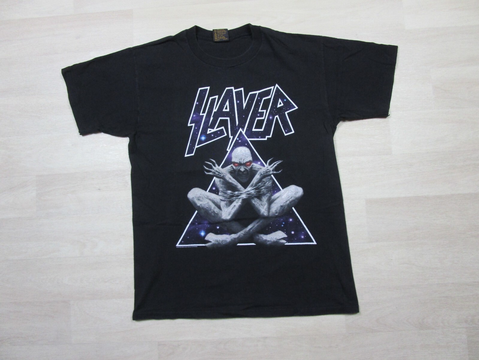 Vintage Slayer Band T Shirt (L) 1990\'s 2-Sided Brockum USA Devine Intervention