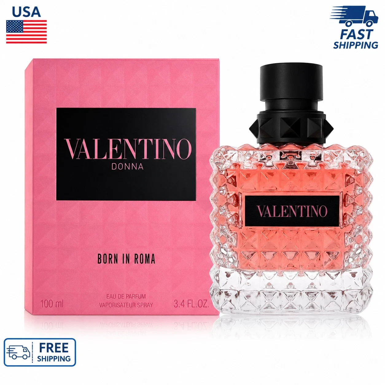 Valentino Donna Born In Roma 3.4oz / 100ml EDP Spray for Women - New in Box Valentino Donna Born In Roma 3.4oz / 100ml EDP Spray for Women - New in Box