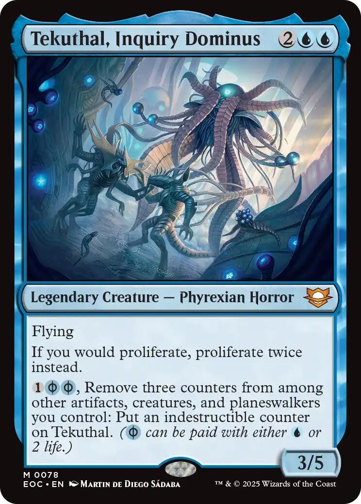 Tekuthal, Inquiry Dominus Commander: Edge of Eternities Magic 78 Near Mint M Tekuthal, Inquiry Dominus Commander: Edge of Eternities Magic 78 Near Mint M