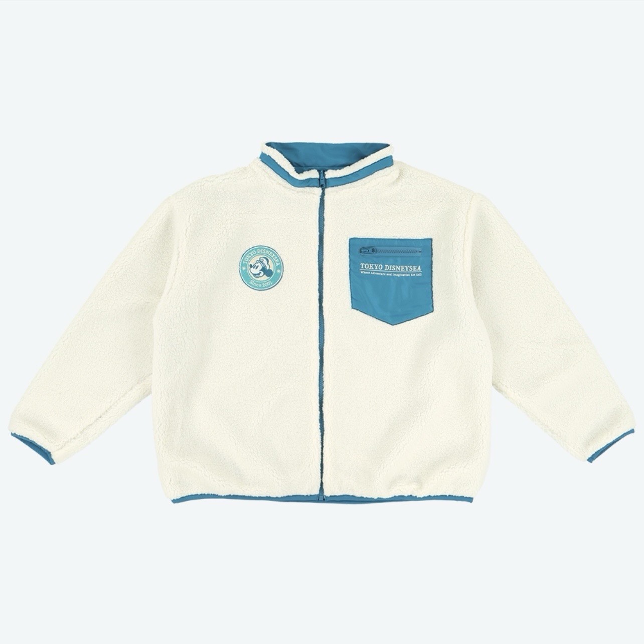 Tokyo DisneySea 25th Sparkling Jubilee Mickey Reversible Fleece Jacket Japan