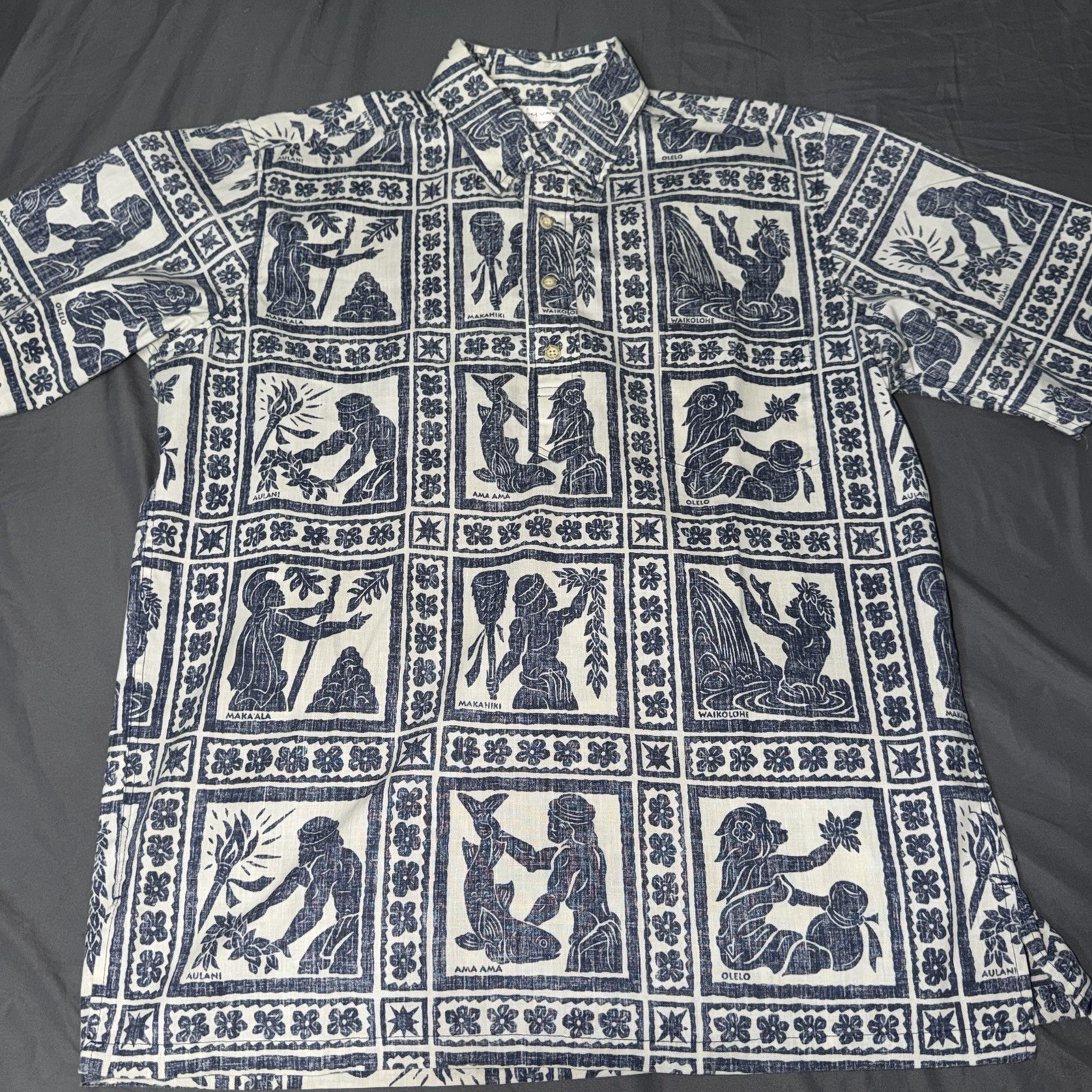 Vintage Men’s Reyn Spooner Dietrich Varez Collection Button Down Polo