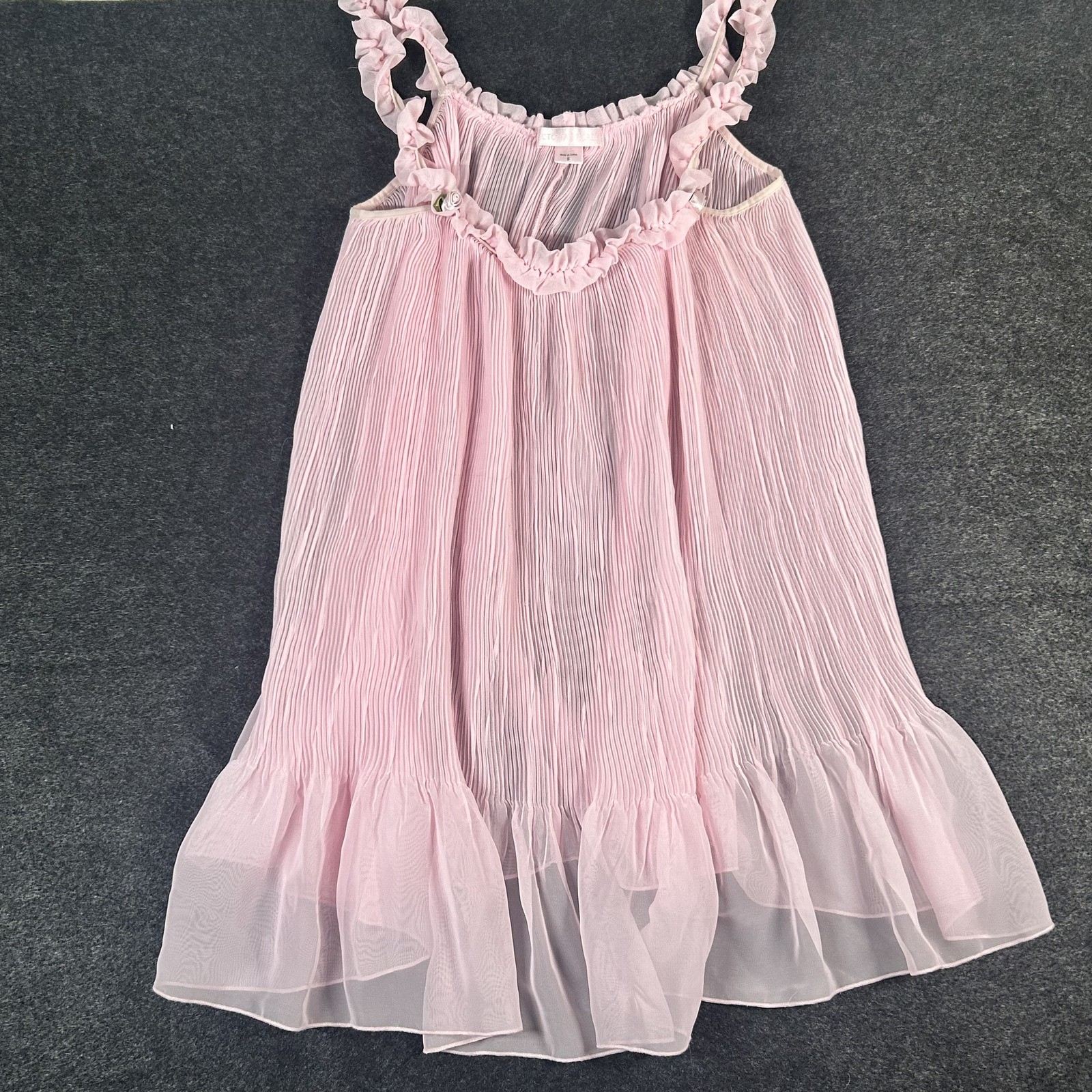 Vintage Victoria\'s Secret 2006 Sheer Pink Pleated Babydoll Slip Vintage Victoria\'s Secret 2006 Sheer Pink Pleated Babydoll Slip