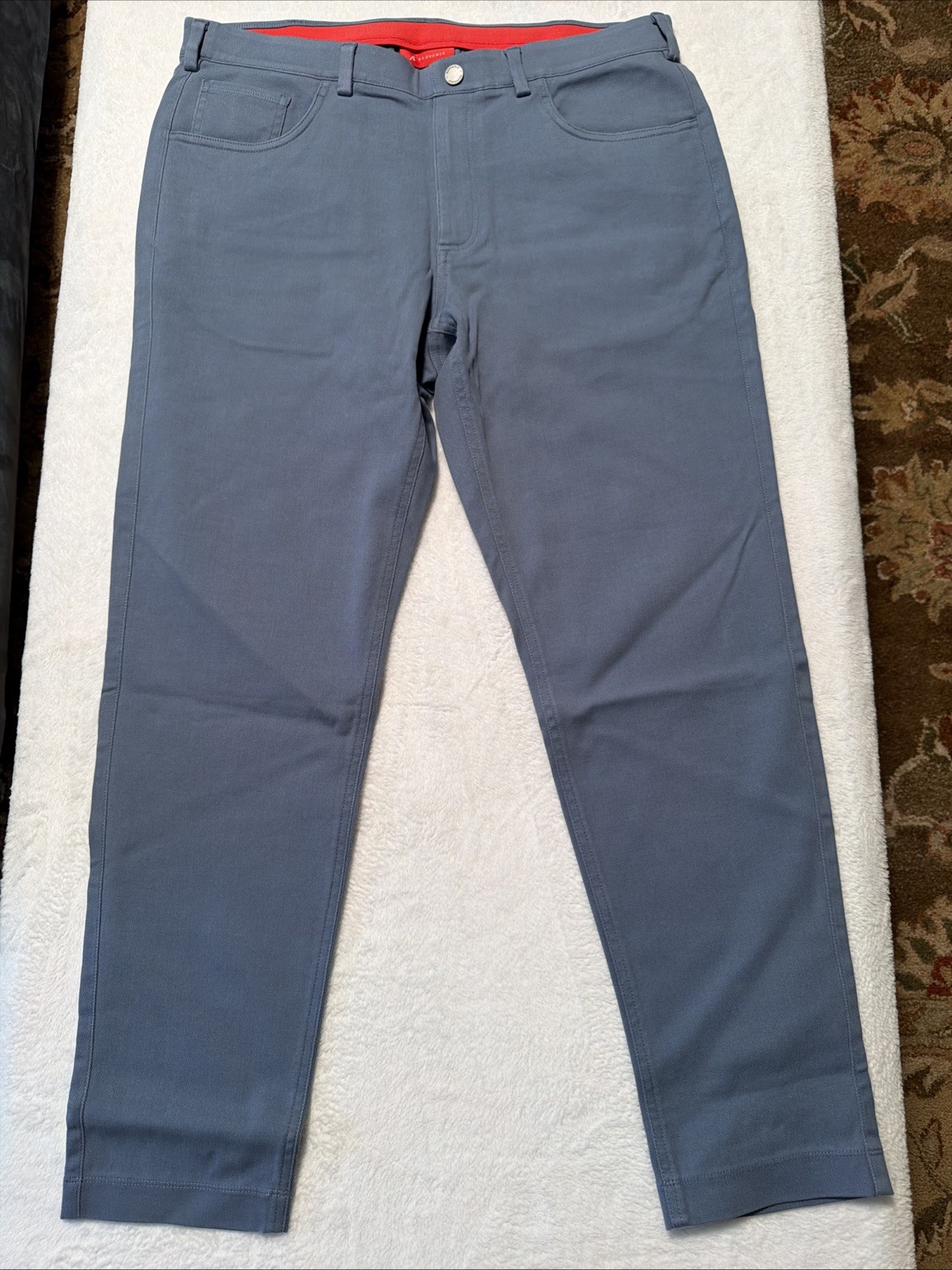 Men’s Redvanly Calvin Stretch Chino Pants  Color Ocean Size Xl 38x30 (A23)