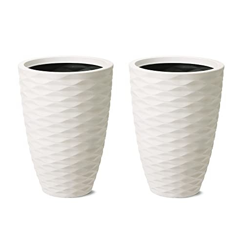 Glitzhome Oversized Flower Pots Drainage Hole 19\