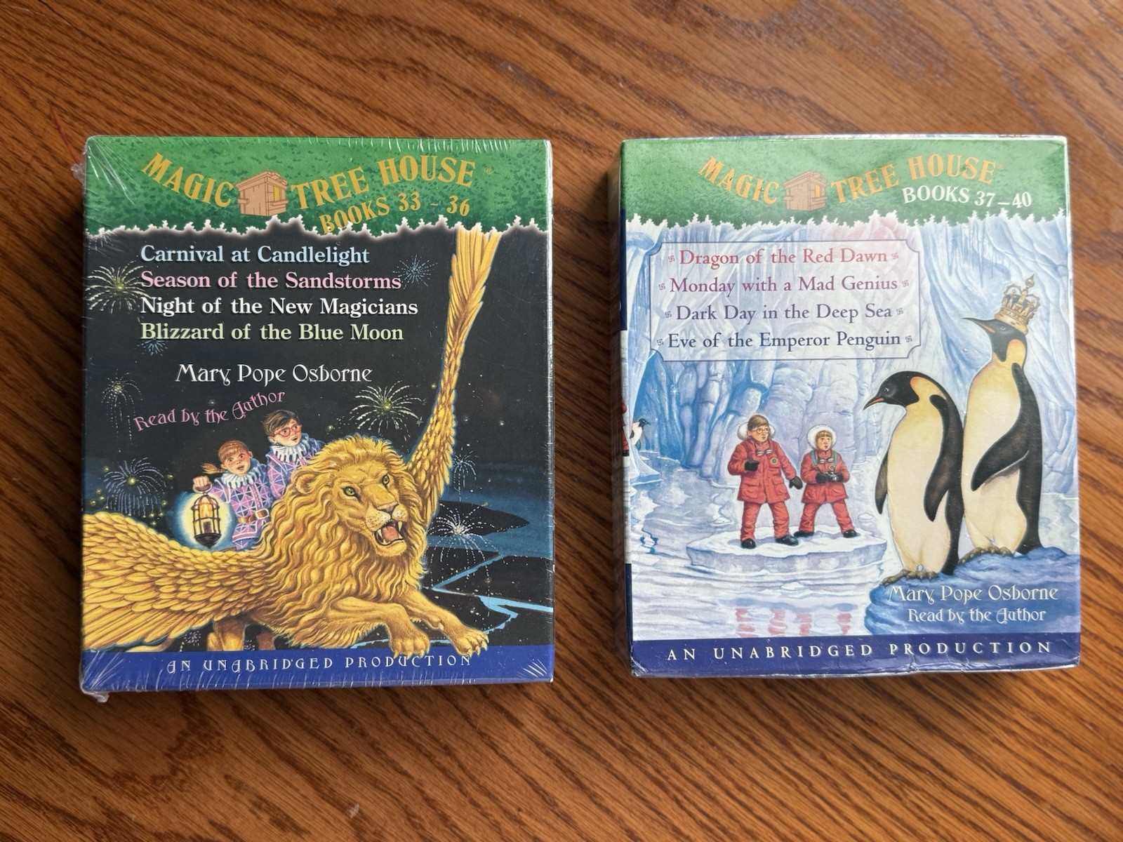 Magic Tree House: Books 33-6 & Books 37-40. Both Sets Sealed New In Plastic. DVD