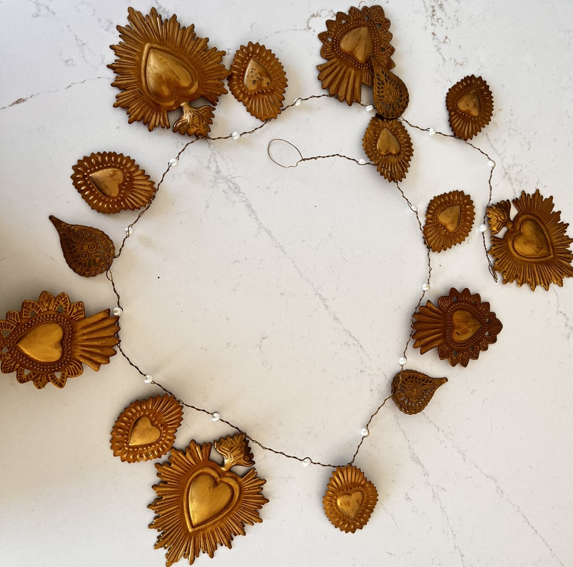 Sacred Heart Vintage Inspired Garland