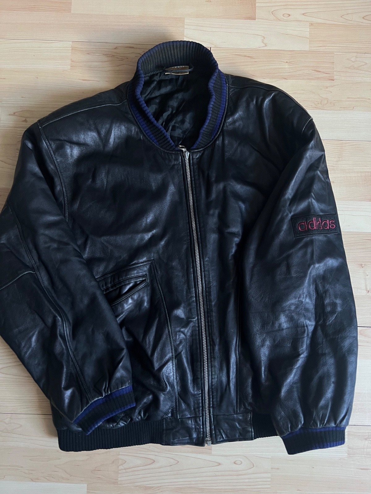Rare Vintage Adidas Leather Jacket - Olympic Collection (1960s)
